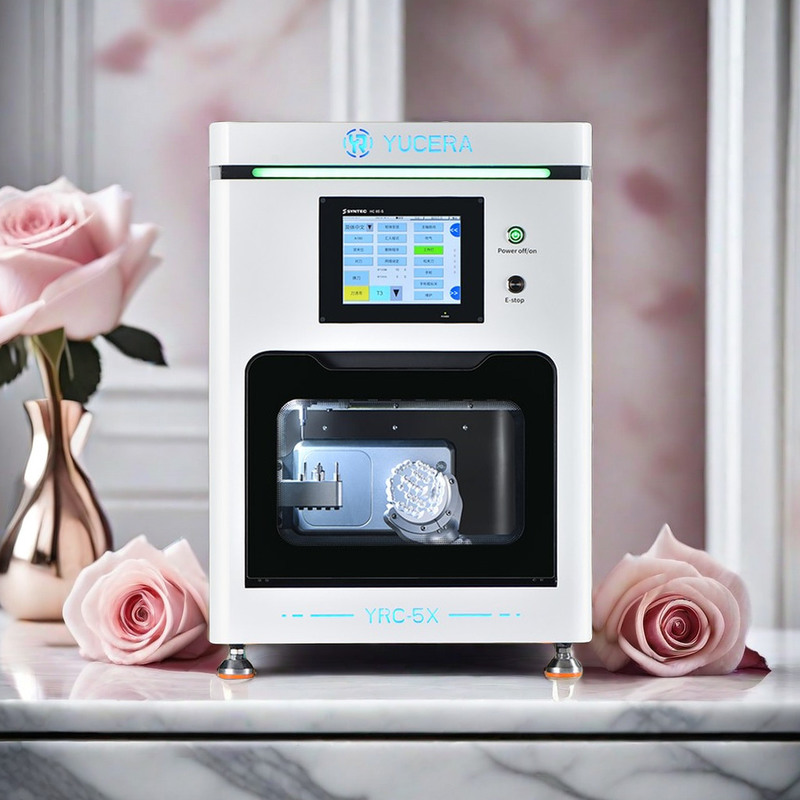 Yucera Newly Released 5 Axis Wet Dry Zirconia Milling Machine for Dental CAD CAM Blocks