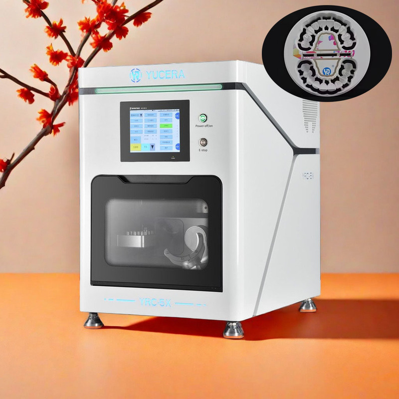 Yucera Yeni Çıkan Kesim Makinesi Diş Laboratuvarı için Islak Freze Makinesi 5 Eksenli Zirkonya Frezeleme