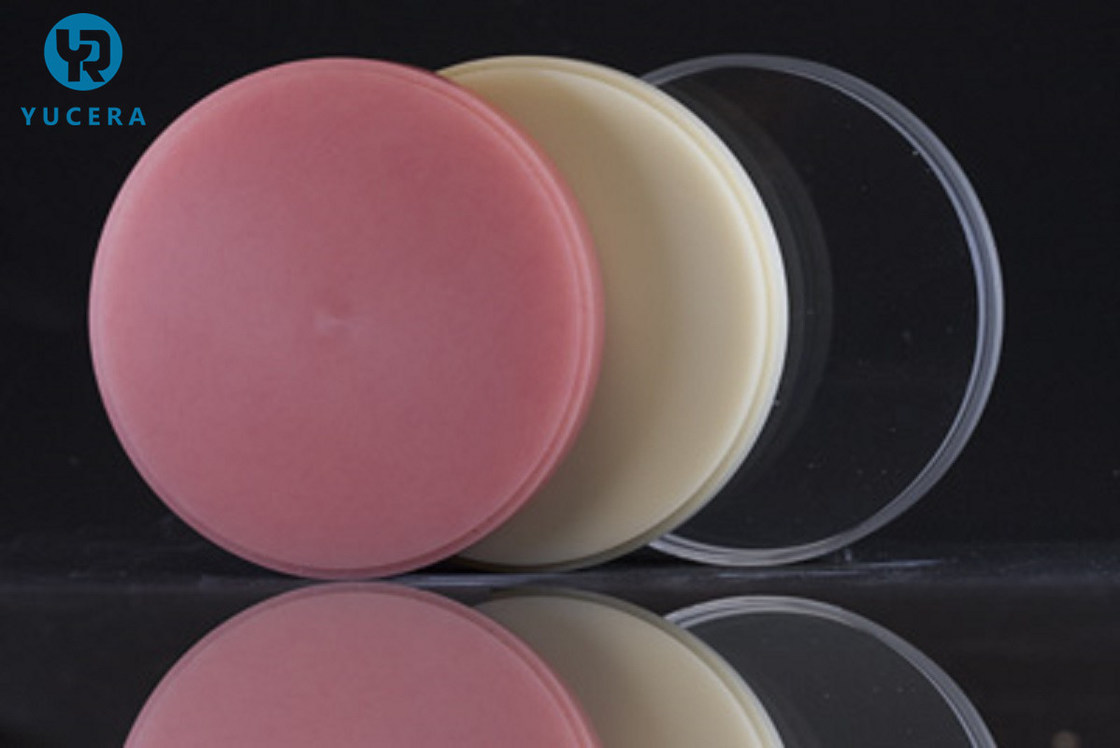 Yucera Diş Tüketim Malzemeleri CAD CAM Frezeleme PMMA Diski Diş Laboratuvarı Diş Reçine Akrilik Disk Diş PMMA Bloğu Geçici Protez