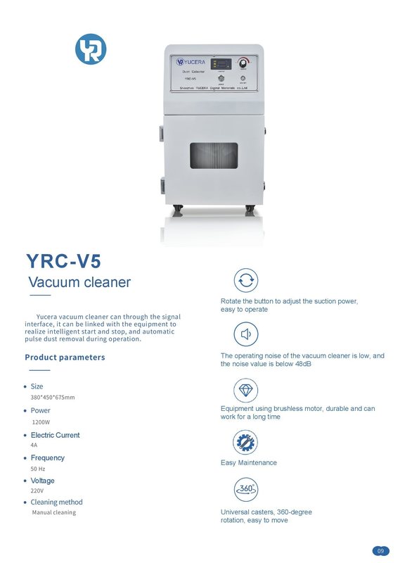 YUCERA YRC-V5 Diş Temizleyici Diş Taşlama Makinesi için Taşınabilir Vakum Diş Laboratuvarı için