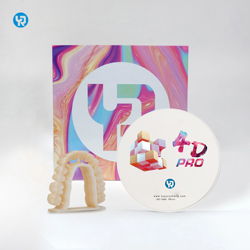 YR 98mm Zirkonya Blokları Shade 4D Pro Yapay Diş Protezleri Diş Frezeleme ve Sinterleme için