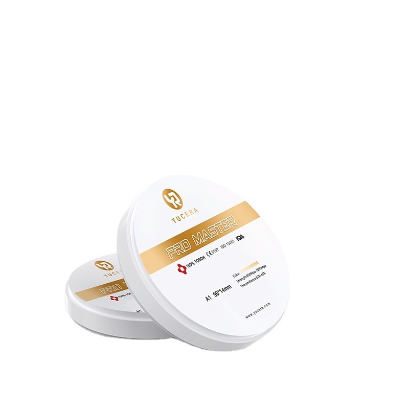 Yucera Pro Master Süper Dayanıklı Diş Zirkonyum Bloğu, Hassas Restorasyon için CAD CAM Sistemi ile Uyumlu