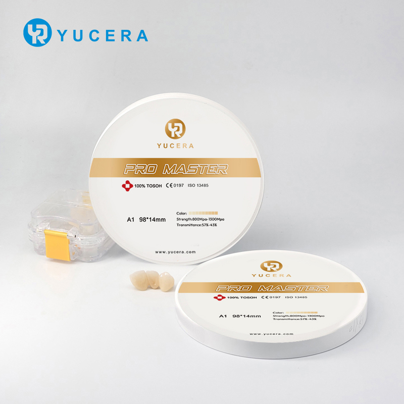 Yucera Pro Master 95mm Dental Zirkonyum Blok, Çeşitli Diş Restorasyon Çözümleri İçin Uygun Hassas Boyutlar