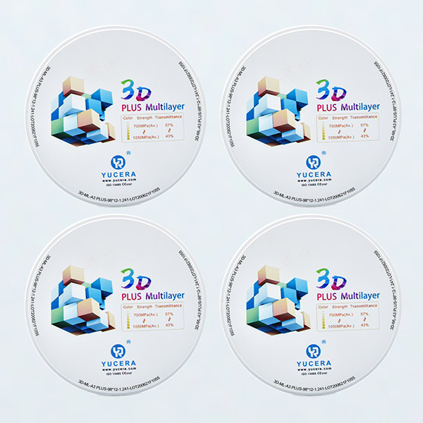 43% 49% translucent 3D Multilayer Dental Zirconia Discs