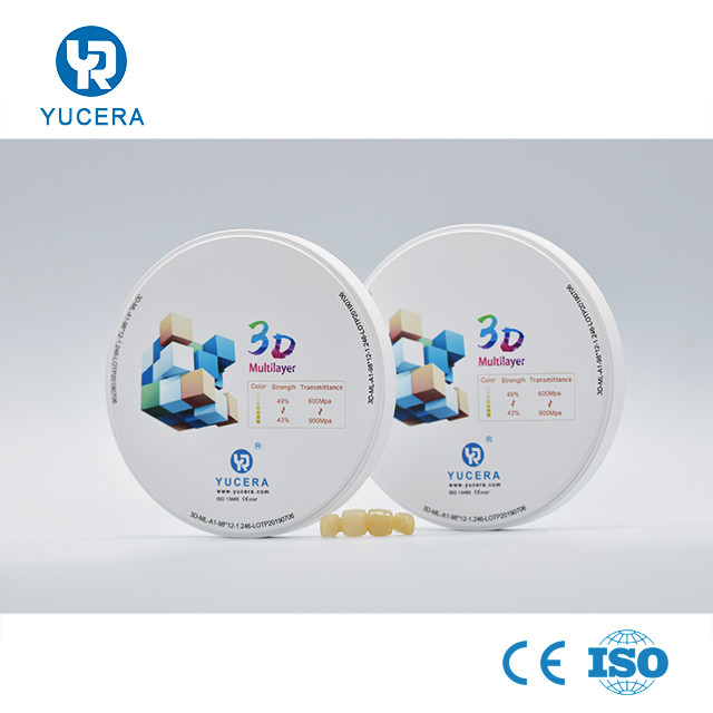 1200HV Yucera Dental Implant Zirconia Abutment For Lab 3D Pro