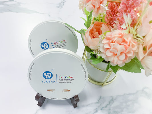 ST Renkli Ön Gölgeli Zirkonya Blokları Dental CAD CAM Sistemi Dental Zirkonya Seramik Blokları